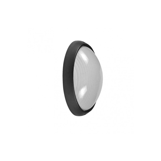 candeeiro de parede para exterior em alumínio preto série vega 22cm