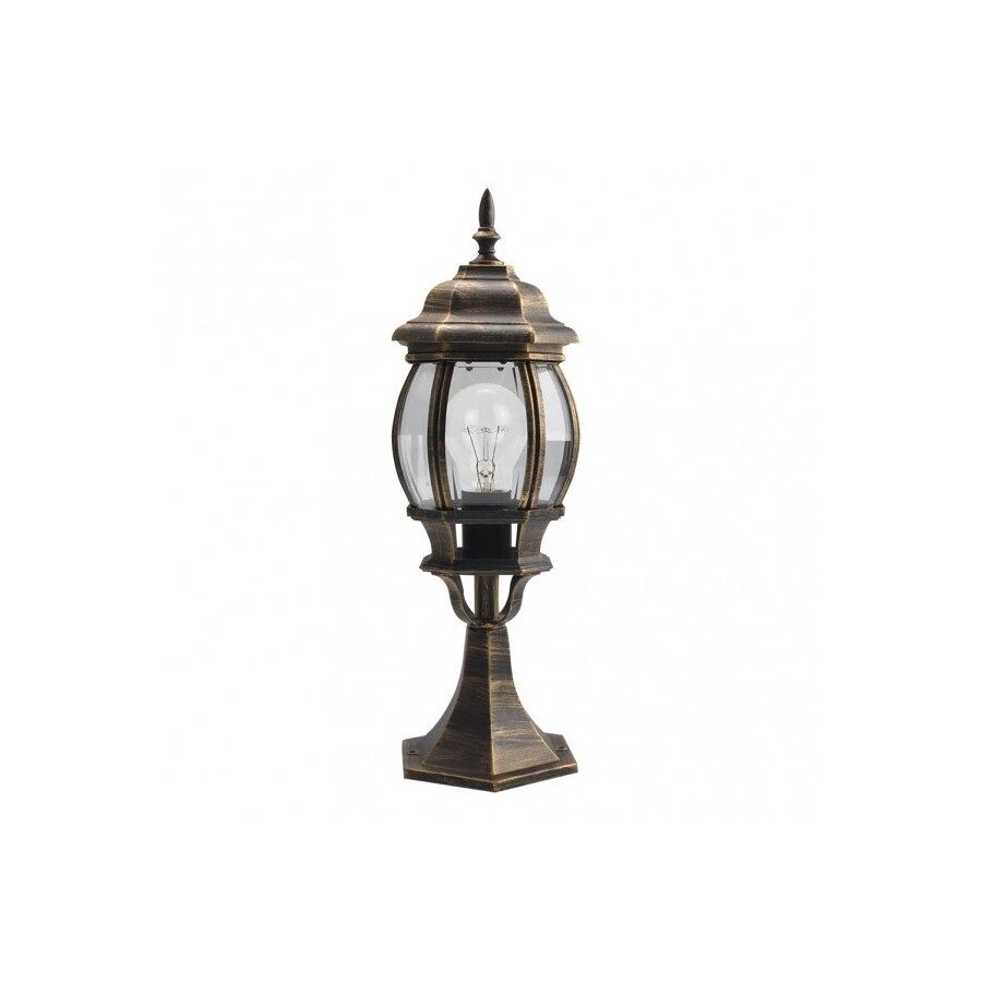 Sobremuro jardin aluminio color negro serie caelum 16cm