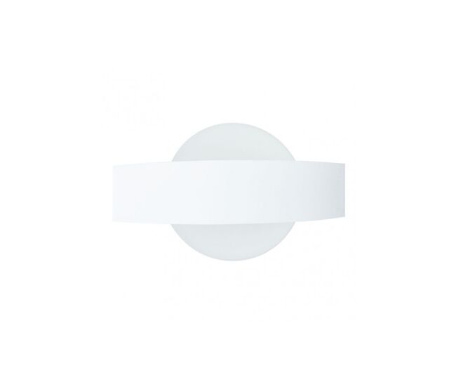 Aplique de pared metal color blanco serie arco 24cm