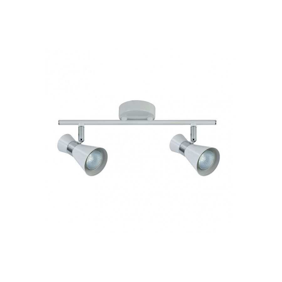 Regleta 2 luces metal color blanco serie mã¡ximo 36.5cm