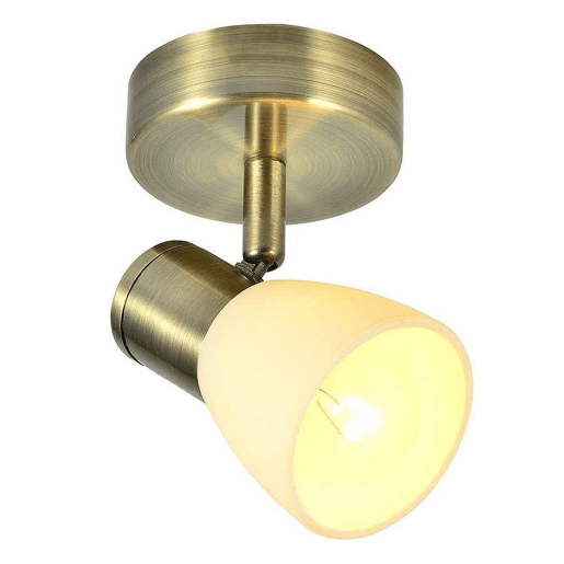 projector 1 luz em metal dourado série cholo 8,5cm