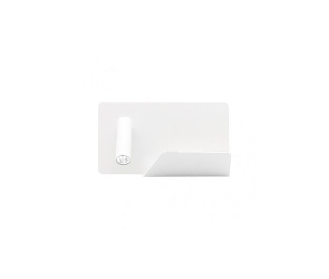 Aplique de pared metal color blanco serie miguel angel 28cm