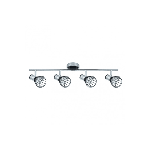 faixa 4 luzes metal cor cromada serie mateo 69,5cm faixa 4 luzes metal cor cromada serie mateo 69,5cm