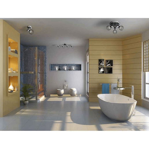 faixa 4 luzes metal cor cromada serie mateo 69,5cm faixa 4 luzes metal cor cromada serie mateo 69,5cm