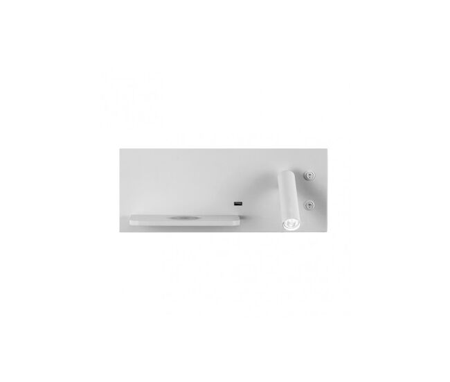 Aplique de pared metal color blanco serie velazquez 35cm