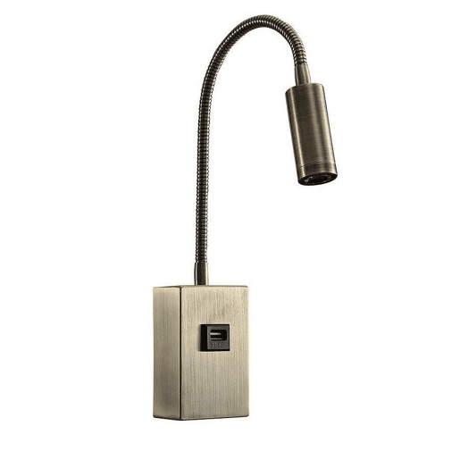 candeeiro de parede em metal dourado série capote 6cm
