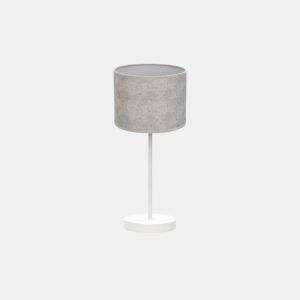 candeeiro de mesa metálico cor branca série jerte 17cm