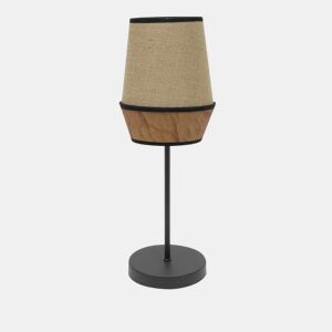 candeeiro de mesa metálico cor preta serie campana 15cm
