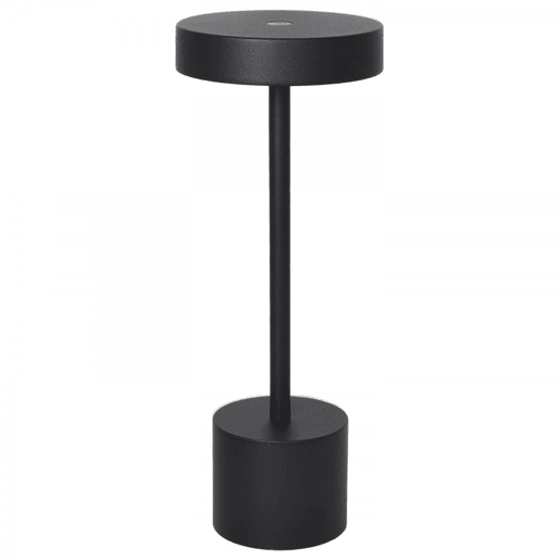 candeeiro de mesa alumínio cor preta série candy 12cm