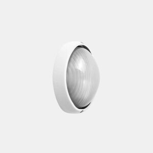 candeeiro de parede exterior em alumínio branco série vega 22cm