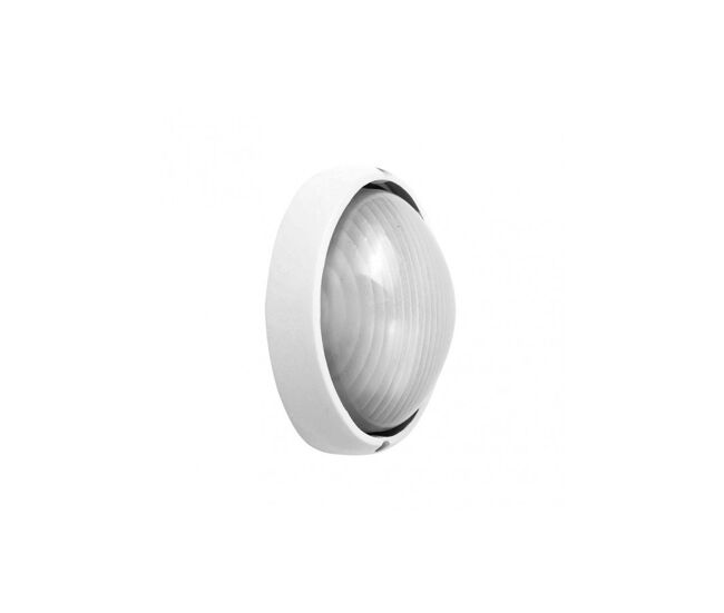 Aplique de exterior aluminio color blanco serie vega 22cm