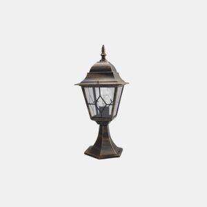 candeeiro de parede de jardim em alumínio preto série bootes 18,5cm