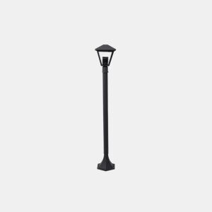 lanterna de jardim metal cor cinzenta série dornela 17cm