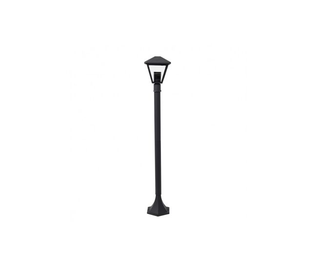 Farola para jardin metal color gris serie dornela 17cm