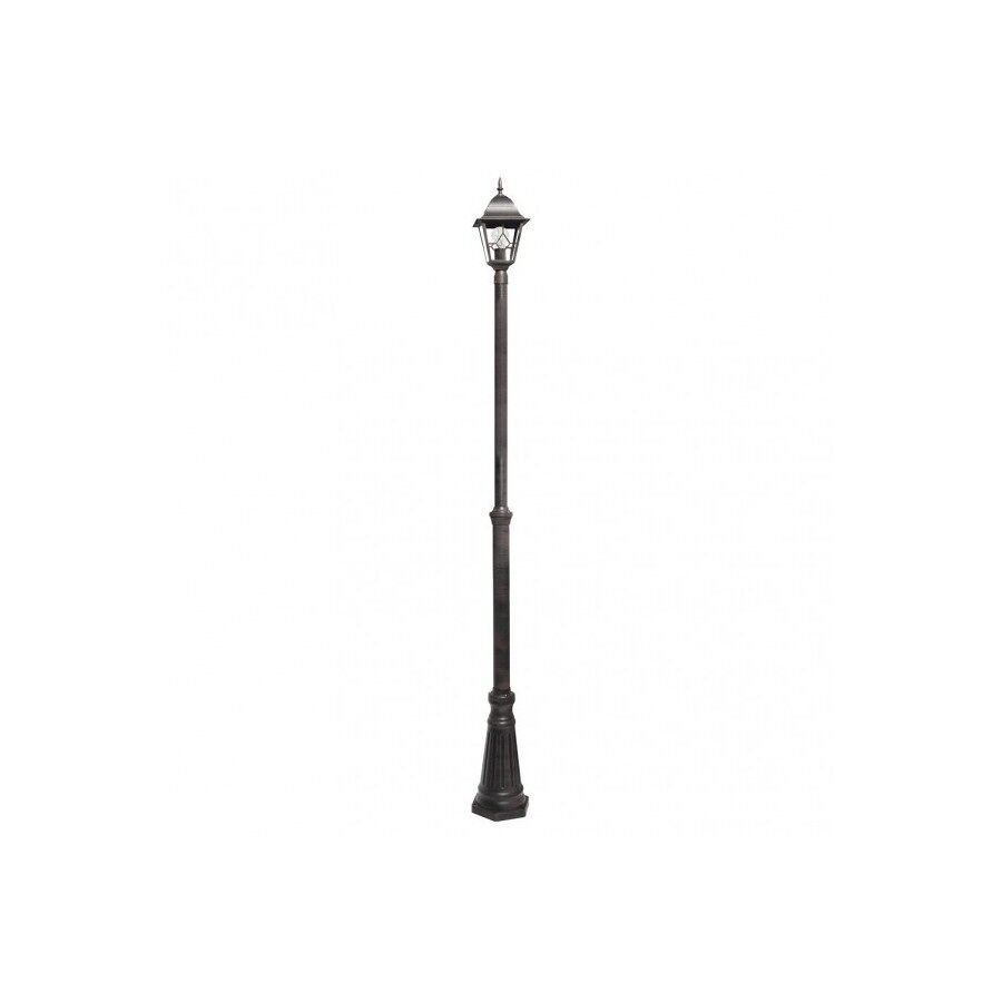 Farola para jardin aluminio color marron serie bootes 18cm