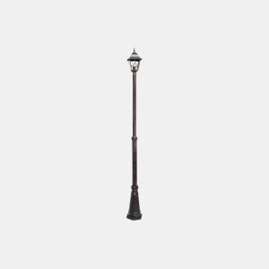 candeeiro de rua para jardim alumínio cor castanha série bootes 18cm