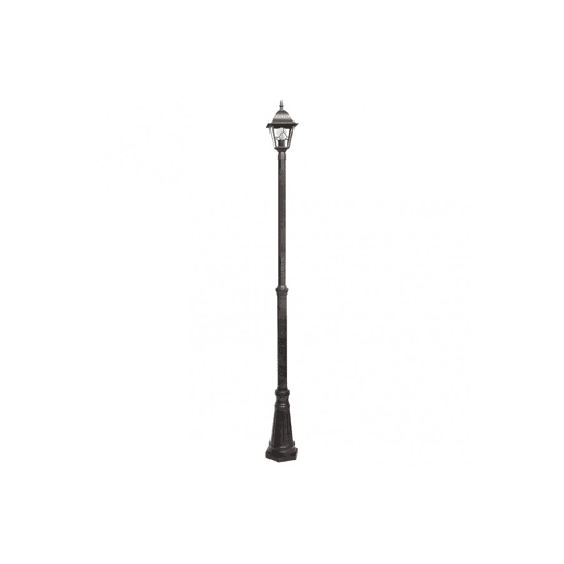 candeeiro de rua para jardim alumínio cor castanha série bootes 18cm
