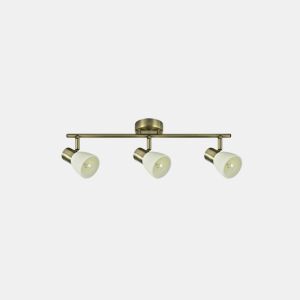 Fita de 3 luzes 3 luzes em metal dourado série cholo 48,5cm