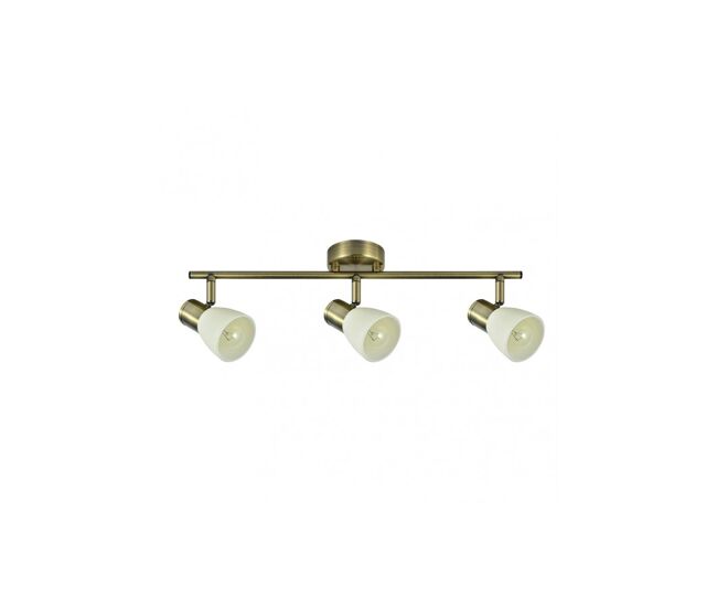 Regleta 3 luces metal color dorado serie cholo 48.5cm