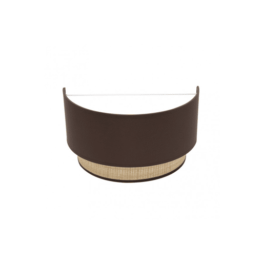 candeeiro de parede metálico cor castanha série kandy 30cm