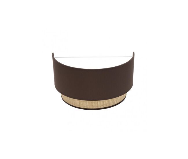 Aplique de pared metal color marron serie kandy 30cm