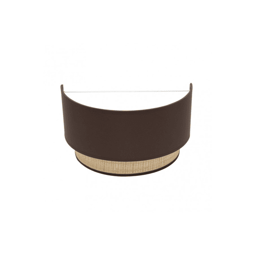 candeeiro de parede metálico cor castanha série kandy 30cm