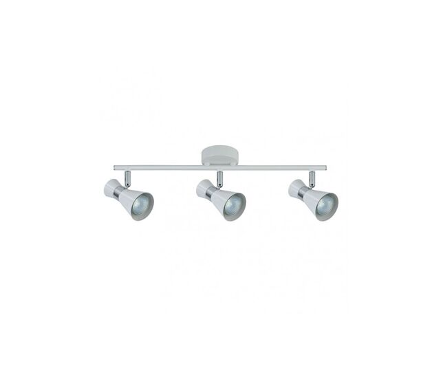Regleta 3 luces metal color blanco serie mã¡ximo 48.5cm