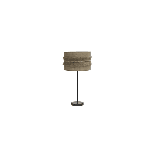 candeeiro de mesa metálico bege série kala 30cm