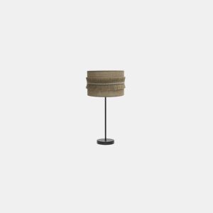 candeeiro de mesa metálico bege série kala 30cm