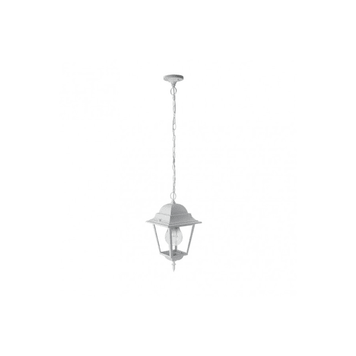 pendente de alumínio para exterior cor branca série spica 21,5cm