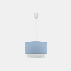 candeeiro de mesa metálico cor azul série trazos 30cm
