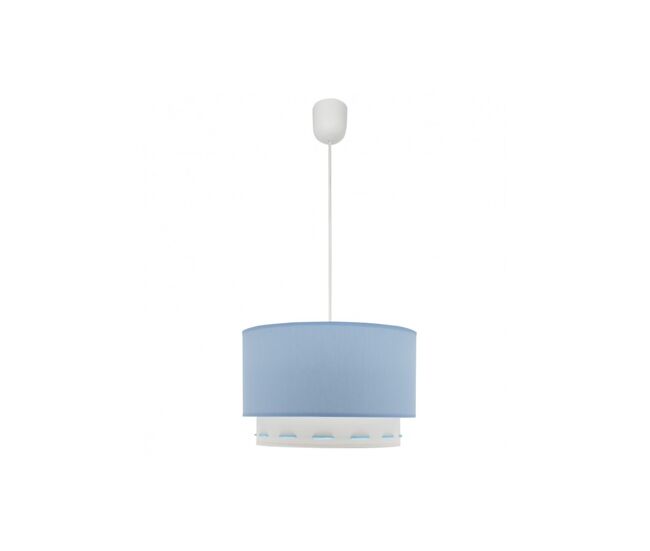 Lampara sobremesa metal color azul serie trazos 30cm