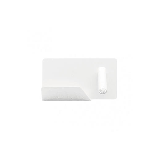 candeeiro de parede miguel angel série metal branco 28cm