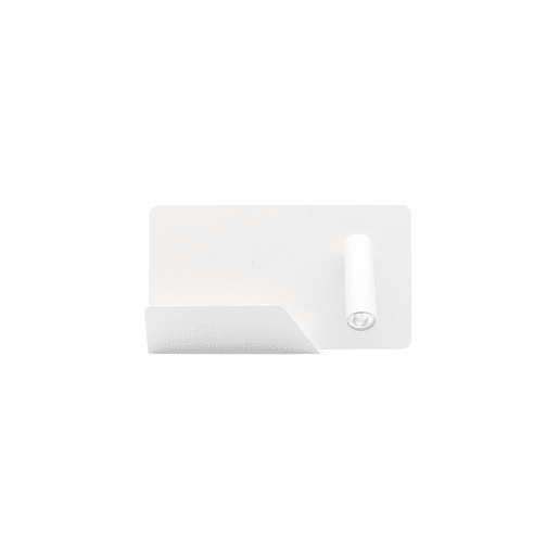 candeeiro de parede miguel angel série metal branco 28cm