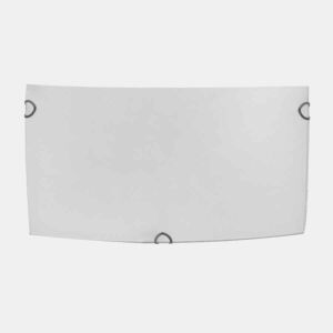 série ayla candeeiro de parede em vidro branco 25cm
