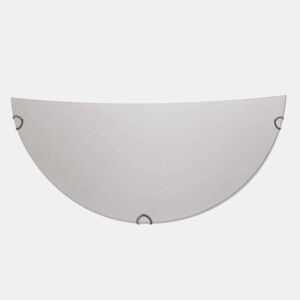 série avis candeeiro de parede em vidro branco 25cm