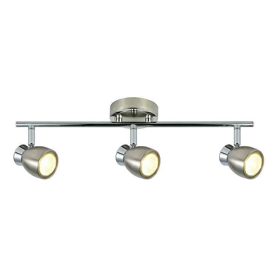 Regleta 3 luces metal color niquel serie chacho 48.5cm