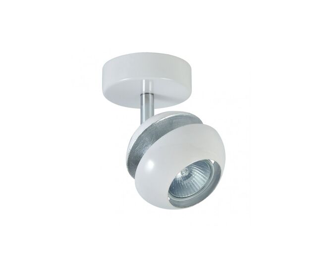 Foco 1 luz metal color blanco serie beethoven 13cm