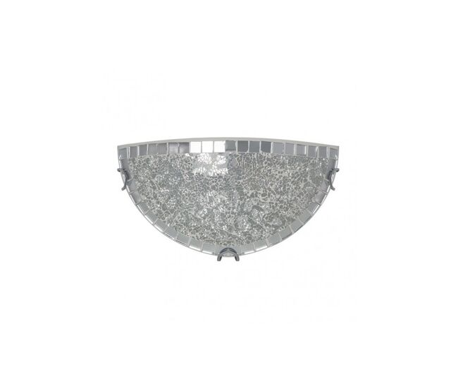 Aplique de pared cristal color cromo serie tenor 30cm