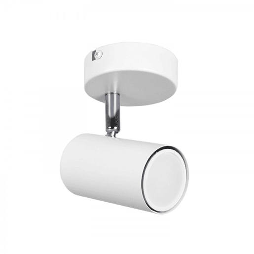 Projector de metal branco série lucas 10cm