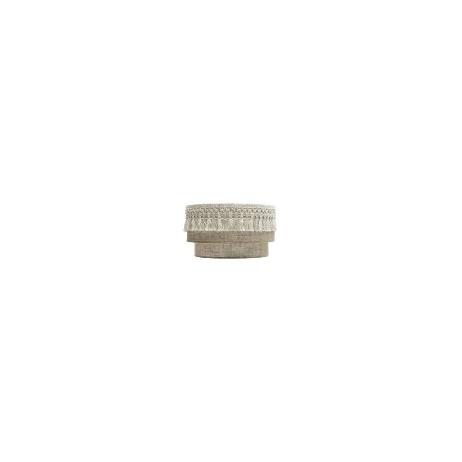 Aplique de pared textil color beige serie ekaterina 30cm