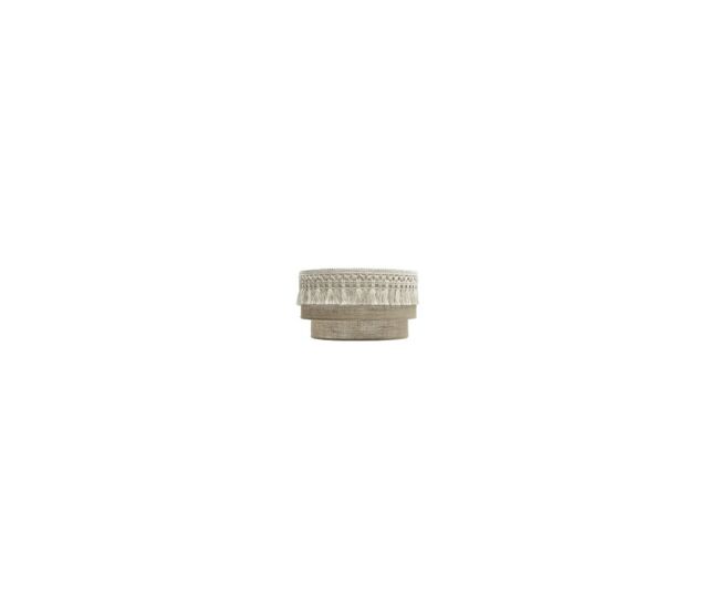 Aplique de pared textil color beige serie ekaterina 30cm