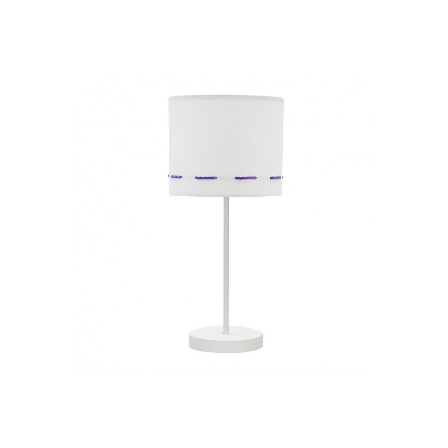 Lampara sobremesa metal color violeta serie trazos 17cm