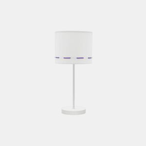 candeeiro de mesa metálico violeta série trazos 17cm