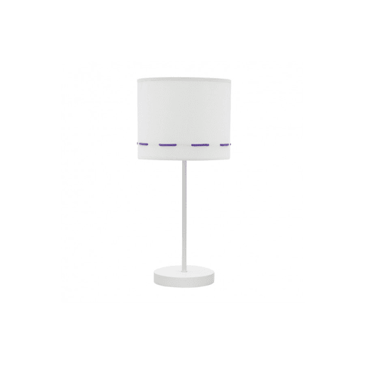 candeeiro de mesa metálico violeta série trazos 17cm