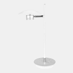 candeeiro de mesa em metal cor branca série cape town 23cm