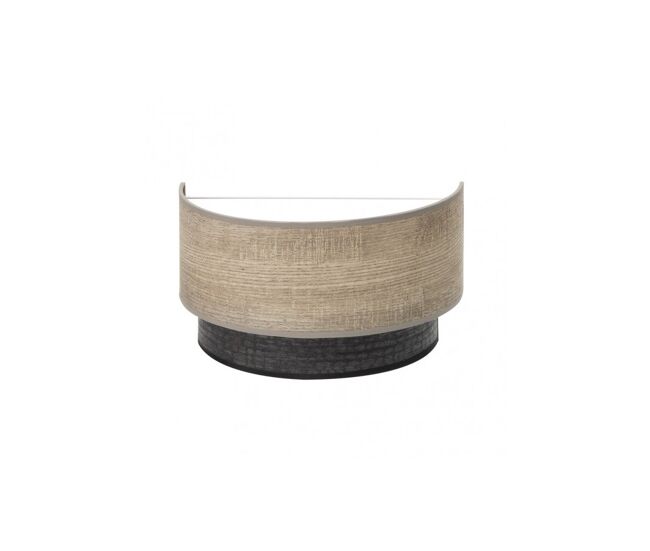Aplique de pared metal color gris serie colet 30cm