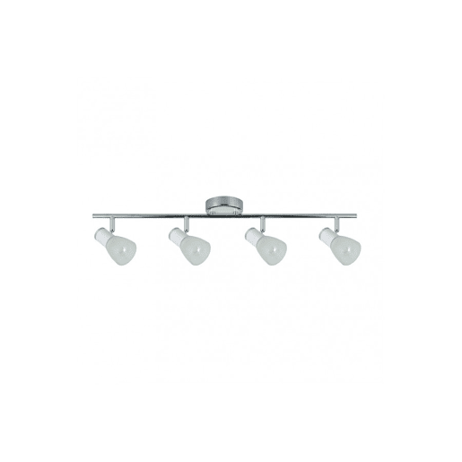 faixa 4 luzes metal branco cor série cholo 69,5cm