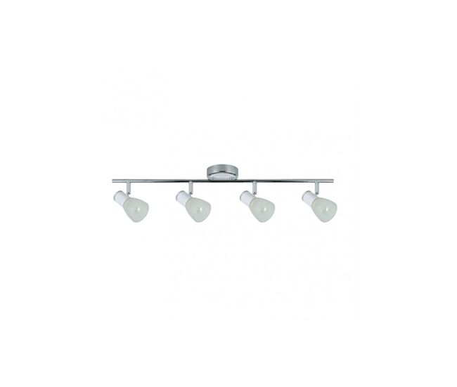 Regleta 4 luces metal color blanco serie cholo 69.5cm