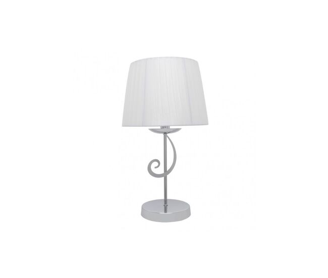 Lampara sobremesa metal color cromo serie luxor 25cm